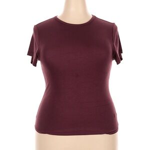 Nuuds Merlot Slinky Rib Tee